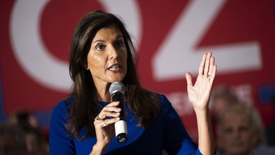 Former United Nations Ambassador Nikki Haley in Pennsylvania on Thursday, September 8.&nbsp;(AP)