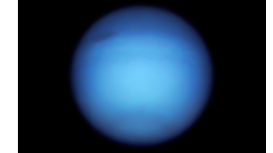 The blue coloured Neptune captured by the Hubble space telescope(SCIENCE: NASA, ESA, Amy Simon (NASA-GSFC), Michael H. Wong (UC Berkeley) IMAGE PROCESSING: Alyssa Pagan (STScI))