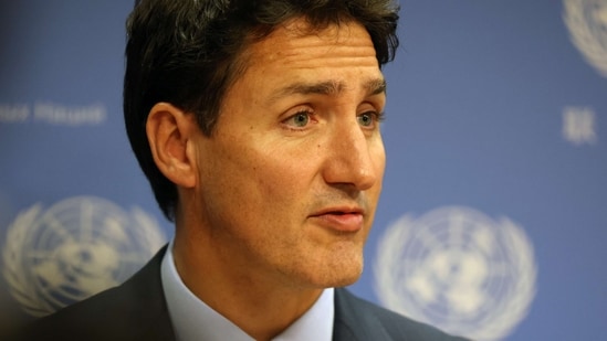 Russia-Ukraine War: Canadian Prime Minister Justin Trudeau speaks to the media.(AFP)