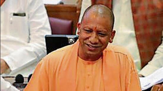 Chief minister Yogi Adityanath addresses the Uttar Pradesh assembly on Thursday. (Deepak Gupta/HT Photo) Chief minister Yogi Adityanath addresses the Uttar Pradesh assembly on Thursday. (Deepak Gupta/HT Photo)