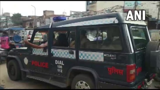 NIA raids at PFI's Jaipur office on Moti Doongri Road.(ANI)