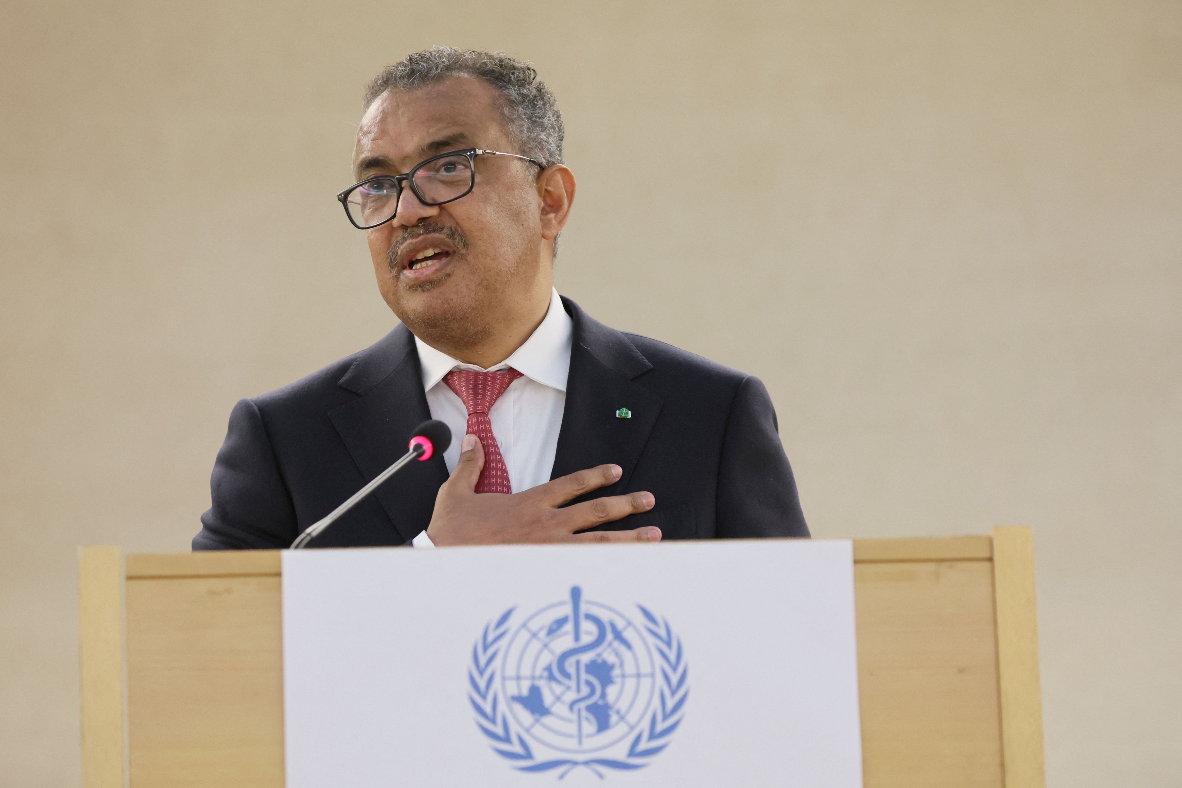 Ghebreyesus, pointed out that two-thirds of the world’s population was vaccinated against Covid, including three-quarters of health workers and elderly people. (Reuters file photo)