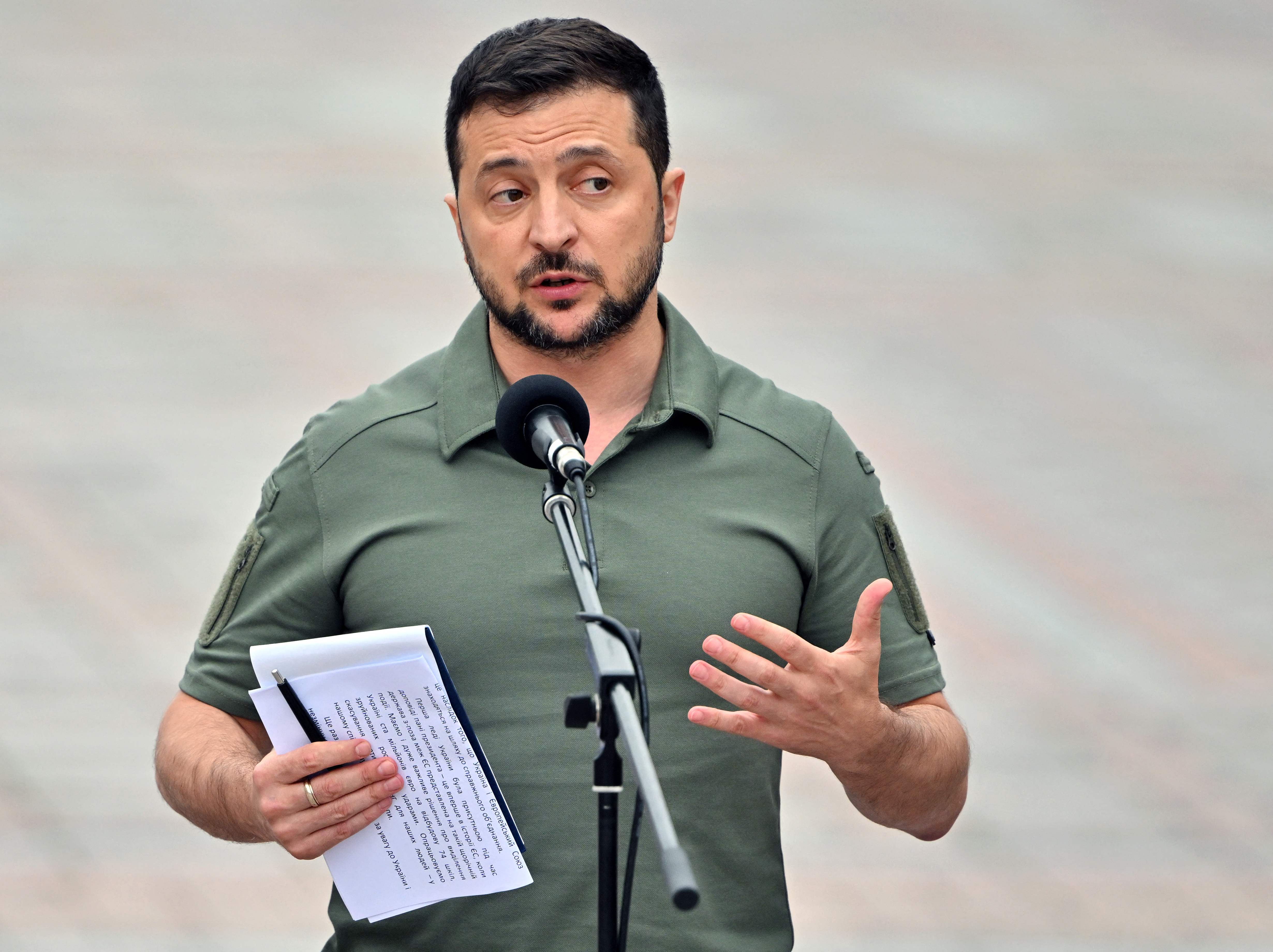 Volodymyr Zelensky on Thursday called on Russians to resist the partial mobilisation. (AFP)