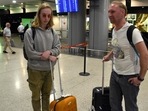 Russia-Ukraine War: Russians arrive at Yerevan's Zvartnots airport.(AFP) Russia-Ukraine War: Russians arrive at Yerevan's Zvartnots airport.(AFP)