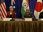 External affairs minister S Jaishankar at the Indo-Pacific Quad meeting in New York. (ANI)