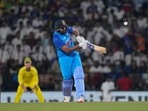India's captain Rohit Sharma plays a shot during the second T20 cricket match between India and Australia(AP) India's captain Rohit Sharma plays a shot during the second T20 cricket match between India and Australia(AP)