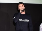 Ranbir Kapoor addressed the audience that had come to watch Brahmastra.