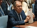 Russia-Ukraine War: Russia's Foreign Minister Sergei Lavrov speaks at the Security Council meeting on Ukraine.(AFP) Russia-Ukraine War: Russia's Foreign Minister Sergei Lavrov speaks at the Security Council meeting on Ukraine.(AFP)