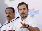 Congress leader Rahul Gandhi addresses a press conference during his party's Bharat Jodo Yatra, in Ernakulam, Kerala on Thursday.(ANI ) Congress leader Rahul Gandhi addresses a press conference during his party's Bharat Jodo Yatra, in Ernakulam, Kerala on Thursday.(ANI )