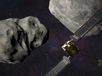 DART is expected to zero in on the asteroid Monday, intent on slamming it head-on at 14,000 mph. The impact should be just enough to nudge the asteroid into a slightly tighter orbit around its companion space rock. (AP) DART is expected to zero in on the asteroid Monday, intent on slamming it head-on at 14,000 mph. The impact should be just enough to nudge the asteroid into a slightly tighter orbit around its companion space rock. (AP)