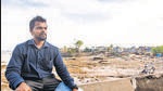 Activist Yogesh Mandre seeks accountability from MPA for the debris being dumped at Jamshedji Jetty. (Anshuman Poyrekar/HT PHOTO) Activist Yogesh Mandre seeks accountability from MPA for the debris being dumped at Jamshedji Jetty. (Anshuman Poyrekar/HT PHOTO)