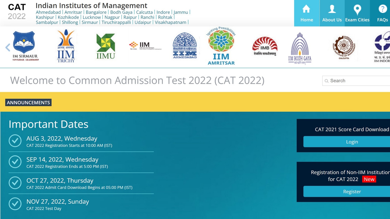 IIM CAT 2022: Application correction window active till September 26