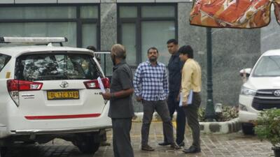 PFI Delhi unit head Parvez Ahmad at the office of the Enforcement Directorate on Friday. (PTI) PFI Delhi unit head Parvez Ahmad at the office of the Enforcement Directorate on Friday. (PTI)