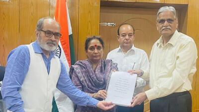 Uttarakhand speaker Ritu Khanduri Bhushan announced the decision to scrap 228 ad hoc appointment after the DK Kotia panel submitted its report (Twitter/RituKhanduriBJP) Uttarakhand speaker Ritu Khanduri Bhushan announced the decision to scrap 228 ad hoc appointment after the DK Kotia panel submitted its report (Twitter/RituKhanduriBJP)