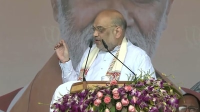 Amit Shah addresses a rally in Bihar. ((BJP/ Twitter) ) Amit Shah addresses a rally in Bihar. ((BJP/ Twitter) )