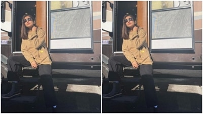 In tinted shades and black boots, Anushka further accessorised her look for the day. (Instagram/@anushkasharma) In tinted shades and black boots, Anushka further accessorised her look for the day. (Instagram/@anushkasharma)