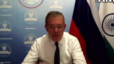 Russia-Ukraine War: Russian Ambassador Denis Alipov talks about the ongoing war in Ukraine, (ANI Twitter) Russia-Ukraine War: Russian Ambassador Denis Alipov talks about the ongoing war in Ukraine, (ANI Twitter)