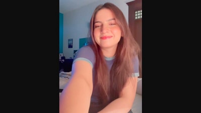 The image, taken from the Instagram video, shows Dananeer singing Rani Mukerji and Vivek Oberoi’s Chupke Se. (Instagram/@dananeerr)