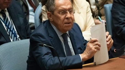 Russia-Ukraine War: Russia's Foreign Minister Sergei Lavrov speaks at the Security Council meeting on Ukraine. (AFP)