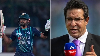 Babar Azam and Wasim Akram Babar Azam and Wasim Akram