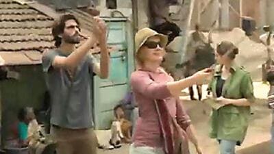 In Gully Boy, Ranveer Singh’s character lives in the slums, and watches as foreign tourists take a look around his neighbourhood In Gully Boy, Ranveer Singh’s character lives in the slums, and watches as foreign tourists take a look around his neighbourhood