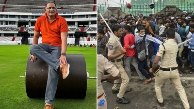 Mohammad Azharuddin has defended the HCA over the incident that broke out at the Gymkhana ground on Thursday (Mohammad Azharuddin/Instagram) Mohammad Azharuddin has defended the HCA over the incident that broke out at the Gymkhana ground on Thursday (Mohammad Azharuddin/Instagram)