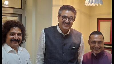 Additional chief secretary, sports, Navneet Sehgal (centre), Indian Rugby Football Union president Rahul Bose (right) and UP sports director RP Singh after the meeting in Lucknow on Friday. (Sourced) Additional chief secretary, sports, Navneet Sehgal (centre), Indian Rugby Football Union president Rahul Bose (right) and UP sports director RP Singh after the meeting in Lucknow on Friday. (Sourced)