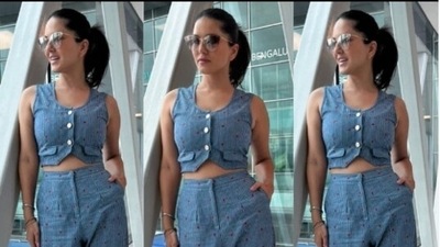 Sunny Leone's co-ord set adds 'thrice the fun’ to her look (Instagram/@sunnyleone) Sunny Leone's co-ord set adds 'thrice the fun’ to her look (Instagram/@sunnyleone)