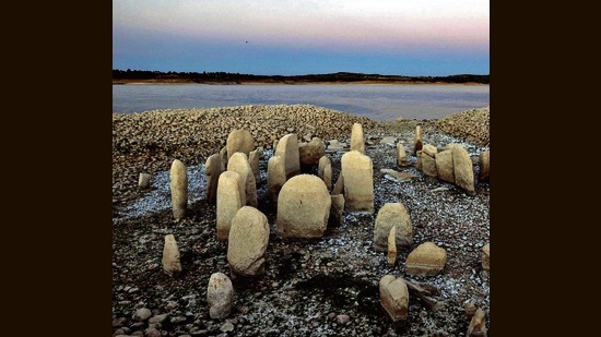 The arrangement of 144 rocks, each about 6 ft tall, dates to about 5000 BCE. (Reuters)