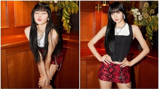 BLACKPINK's Lisa Showed Off Her Red Hair and Bangs