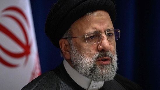 Iran Anti-Hijab Protests: Iranian President Ebrahim Raisi speaks during a press conference in New York.(AFP)