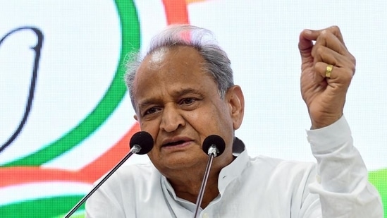 Rajasthan chief minister Ashok Gehlot.(ANI) Rajasthan chief minister Ashok Gehlot.(ANI)