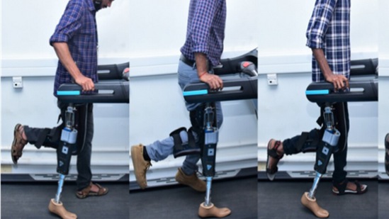 ISRO develops a spin-off intelligent artificial limb.((ISRO) ) ISRO develops a spin-off intelligent artificial limb.((ISRO) )