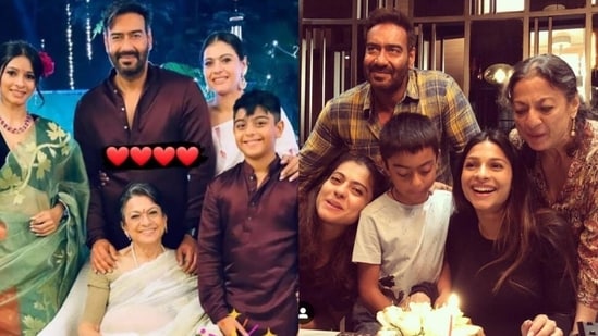 Ajay Devgn wished his mother-in-law 'Tanujaji' on her 79th birthday.