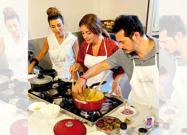 Kerala chicken stew and North Indian chole in the making in Italy Kerala chicken stew and North Indian chole in the making in Italy