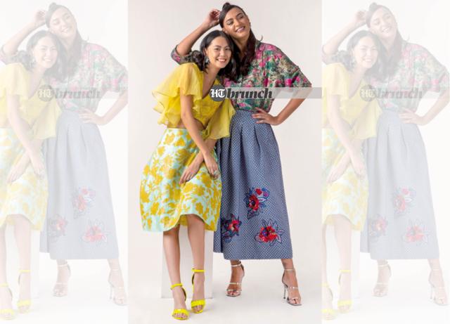 Wear darker tops and a dark belt and avoid oversized tops; On Sandra (right): Top by Yavi; Skirt by Payal Pratap; Shoes by Steve Madden; Earrings by Amrapali; On Meghna (left): Top and skirt set by RISA by Asha Gautam; Earrings and ring by Tribe by Amrapali (Raj K Raj) Wear darker tops and a dark belt and avoid oversized tops; On Sandra (right): Top by Yavi; Skirt by Payal Pratap; Shoes by Steve Madden; Earrings by Amrapali; On Meghna (left): Top and skirt set by RISA by Asha Gautam; Earrings and ring by Tribe by Amrapali (Raj K Raj)