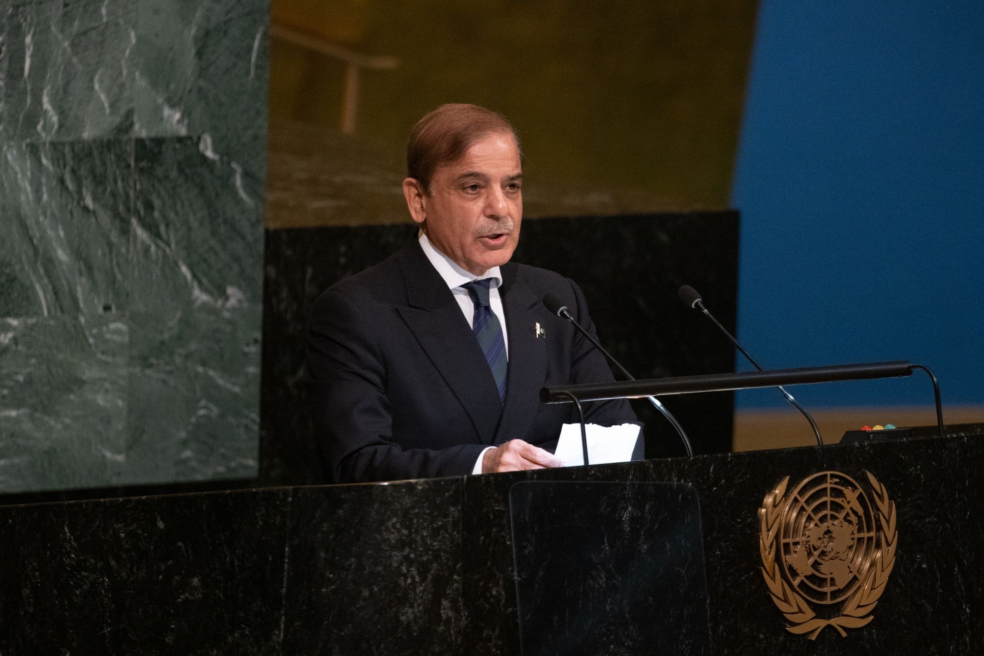 Sharif said that India and Pakistan had three wars from 1947 onwards and as a consequence, only misery, poverty and unemployment increased on both sides. (Bloomberg) Sharif said that India and Pakistan had three wars from 1947 onwards and as a consequence, only misery, poverty and unemployment increased on both sides. (Bloomberg)