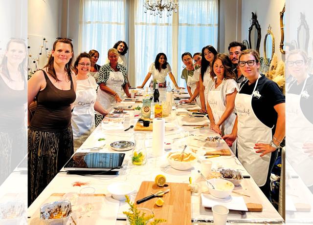 This group of Italians (above) cooked up an ‘Indian storm’ in the kitchen This group of Italians (above) cooked up an ‘Indian storm’ in the kitchen