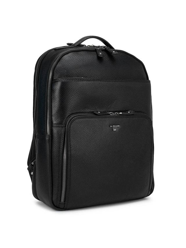 Textured leather bags with multipurpose pockets look both trendy and are extremely functional. (The smart black wax leather backpack by Da Milano, Italia) Textured leather bags with multipurpose pockets look both trendy and are extremely functional. (The smart black wax leather backpack by Da Milano, Italia)
