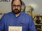 Union minister of state for electronics and information technology Rajeev Chandrasekhar. (File Photo/PTI) Union minister of state for electronics and information technology Rajeev Chandrasekhar. (File Photo/PTI)