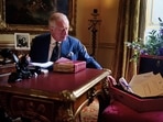 King Charles III: King Charles III pictured with his official red box.(Twitter) King Charles III: King Charles III pictured with his official red box.(Twitter)