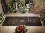 Queen Elizabeth II: A photograph of the ledger stone now installed at the King George VI Memorial Chapel.