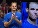 Rafael Nadal spotted crying after Federer's last match Rafael Nadal spotted crying after Federer's last match
