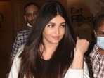 Aishwarya Rai walks out of Mumbai airport Friday night. (Varinder Chawla) Aishwarya Rai walks out of Mumbai airport Friday night. (Varinder Chawla)