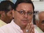 (File) Uttrakhand chief minister Pushkar Singh Dhami. ((PTI) ) (File) Uttrakhand chief minister Pushkar Singh Dhami. ((PTI) )