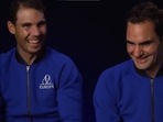 Rafael Nadal with Roger Federer Rafael Nadal with Roger Federer