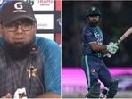 Saqlain Mushtaq; Babar Azam(Twitter/AP) Saqlain Mushtaq; Babar Azam(Twitter/AP)