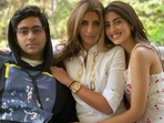 Shweta Bachchan with son Agastya Nanda and daughter Navya Naveli Nanda. Shweta Bachchan with son Agastya Nanda and daughter Navya Naveli Nanda.