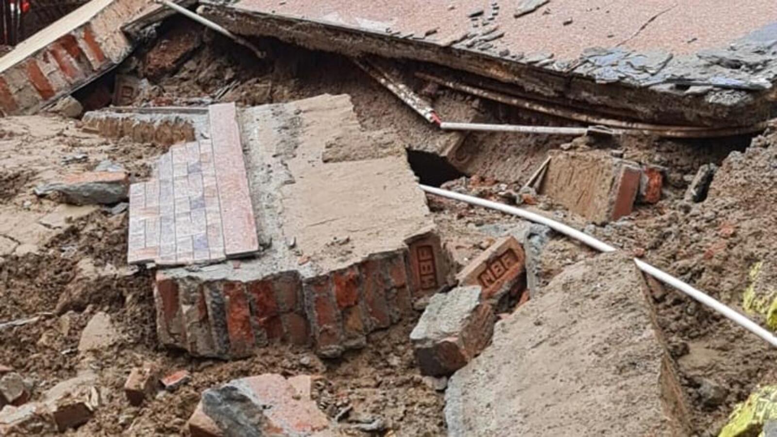 People evacuated from two houses in Sector 38 after wall collapses