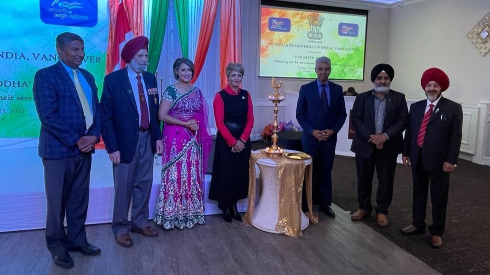 Indian armed forces veterans felicitated in Canada at 'Varishtha Yoddha